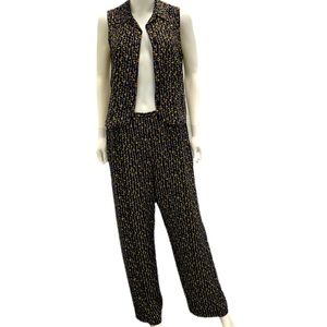 My Weekend Clothes Colorful Vintage 2-piece Pant Suit